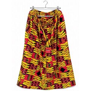 Dashiki Print African Maxi Skirt. Handmade One Size.